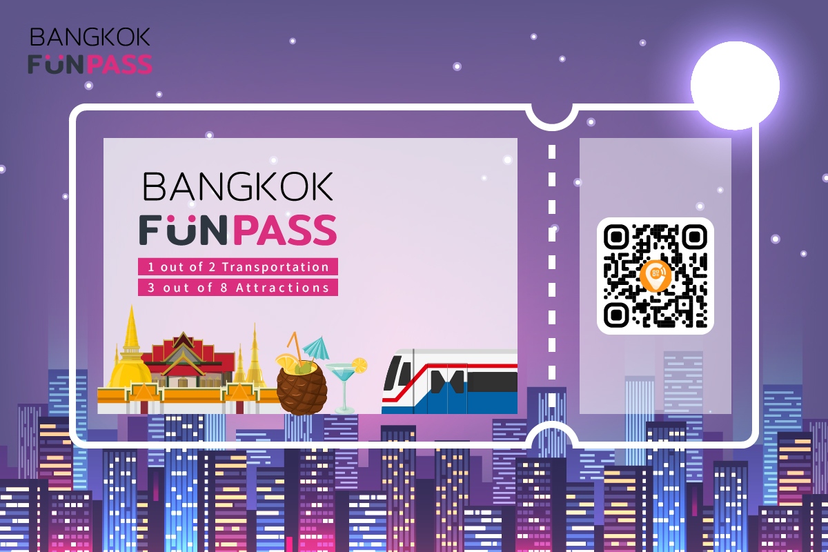 One ticket to have a good time in Bangkok, Multiple attractions tickets and BTS transit card